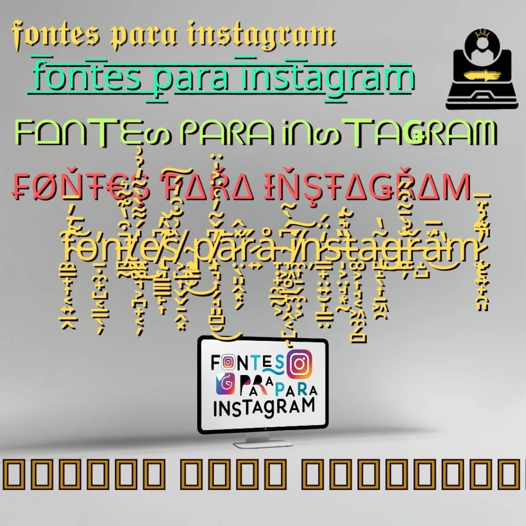 fontes para instragram