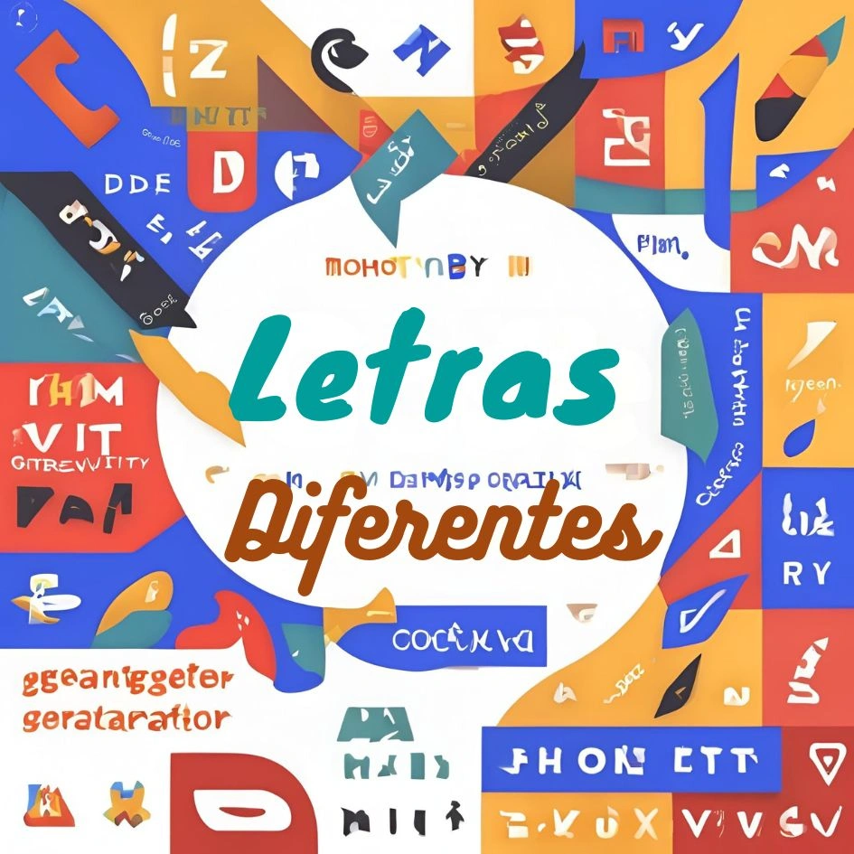 Letras Diferentes e bonitas